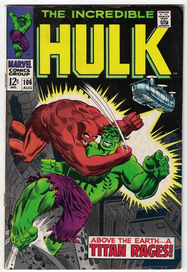 Incredible Hulk  106 VG-