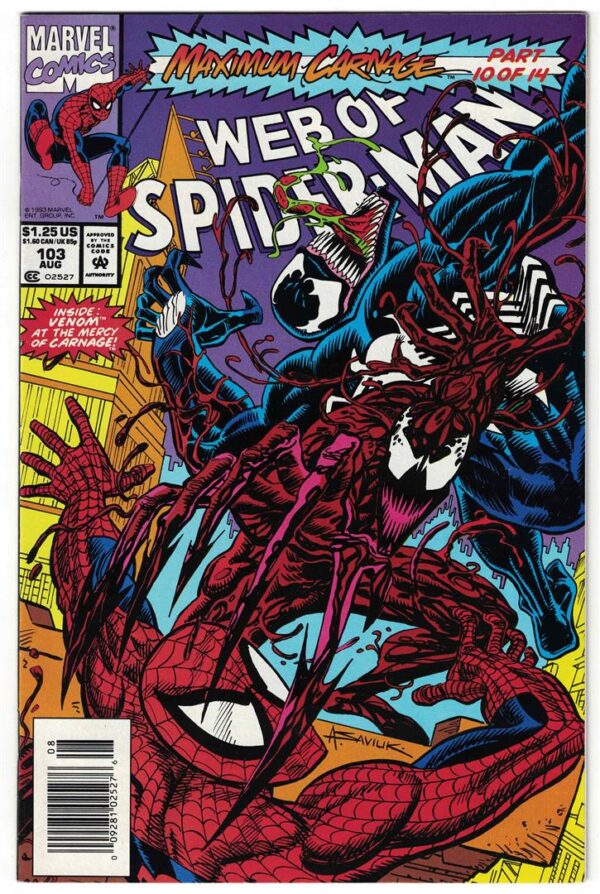 Web of Spider Man  103b VF-