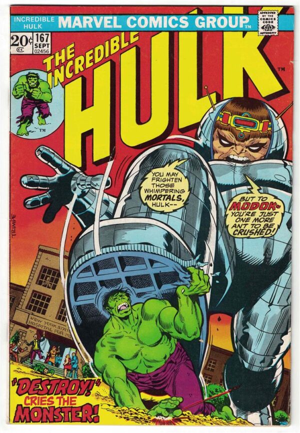 Incredible Hulk  167 FN